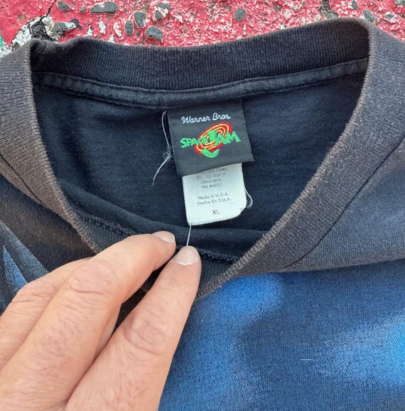 Chemise Vintage Space Jam Homme 2XL - Bleu - Bugs Bunny & Co - Longues Manches
