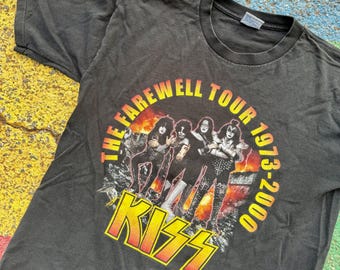 Vintage 2000 KISS the Farewell Tour Tour Band T-shirt / Band Tee