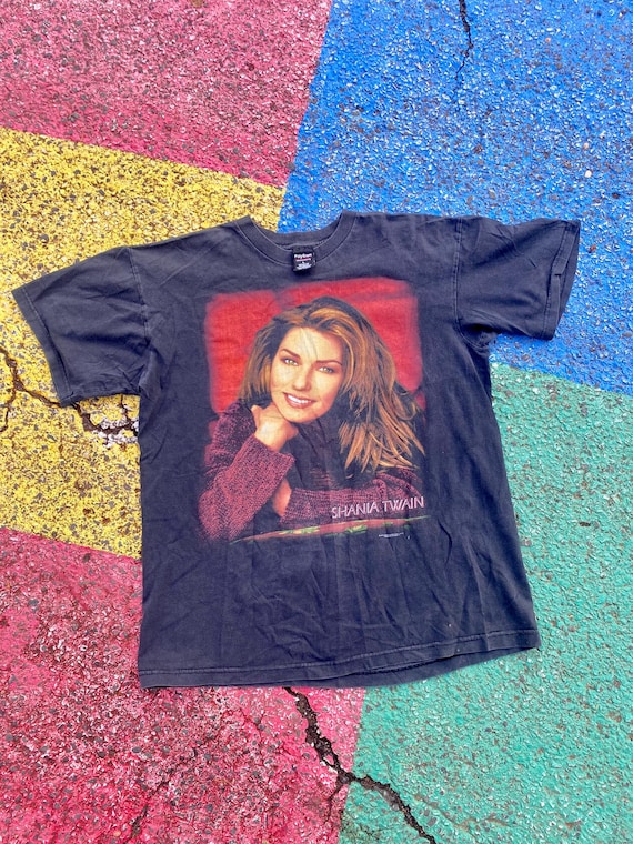 T-shirt Vintage Shania Twain Tour - 100% Coton, Coupe Unisexe, Personnalisable