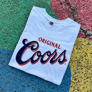 T-shirt Vintage Coors Light Y2K 'Rock On Plugged In' - Homme - Noir - Neuf NOS (2004)