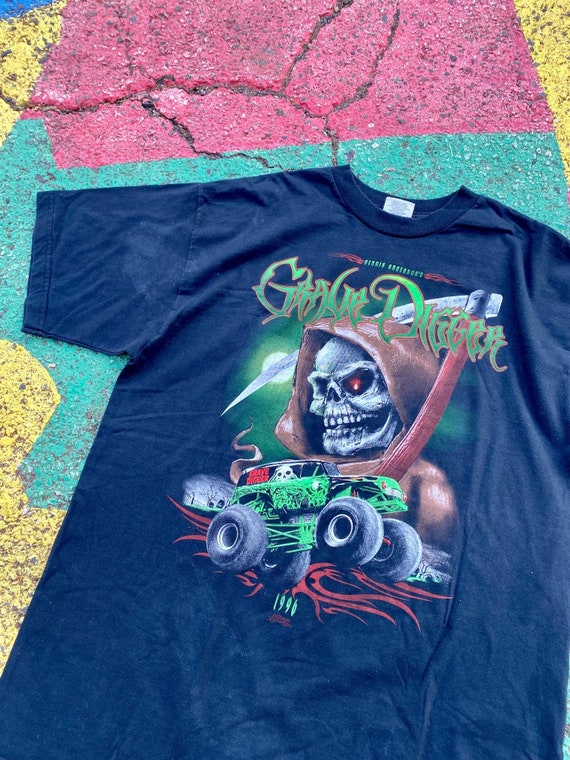 Vintage 90s Grave Digger Monster Truck Dennis Anderson 90s Graphic 