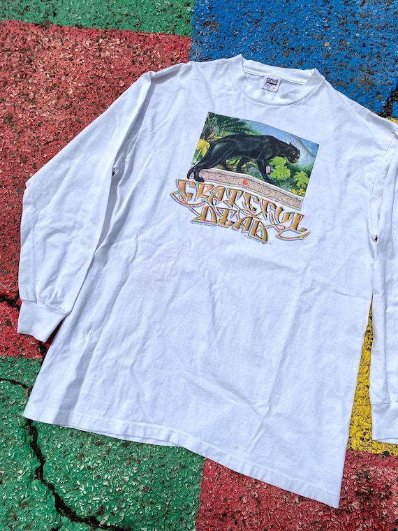 80sブラックパンサーヴィンテージスウェットアニマルGrateful Dead Vintage 1989 Grateful Dead Save the Rainforest Black Panther Rare