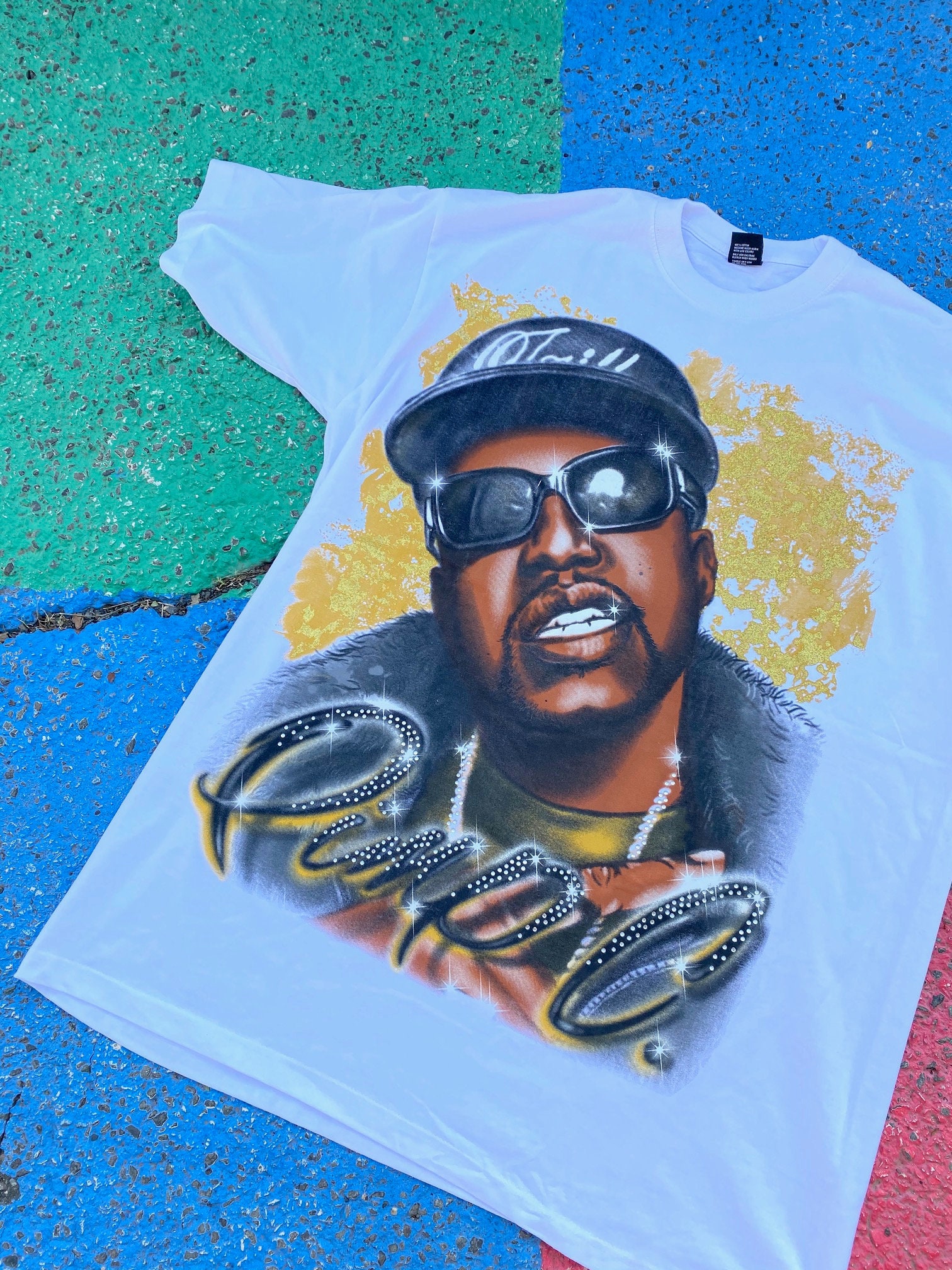 Vintage Early 2000s Pimp C Houston Texas UGK Rap Tee Hip Hop Gold ...