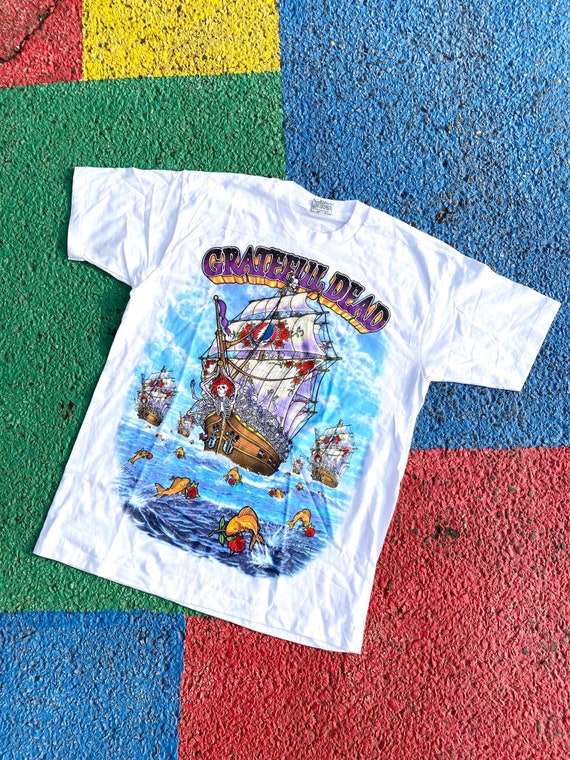 Vintage Grateful Dead 1993 Ship of Fools 1994 Fall Tour Rare White