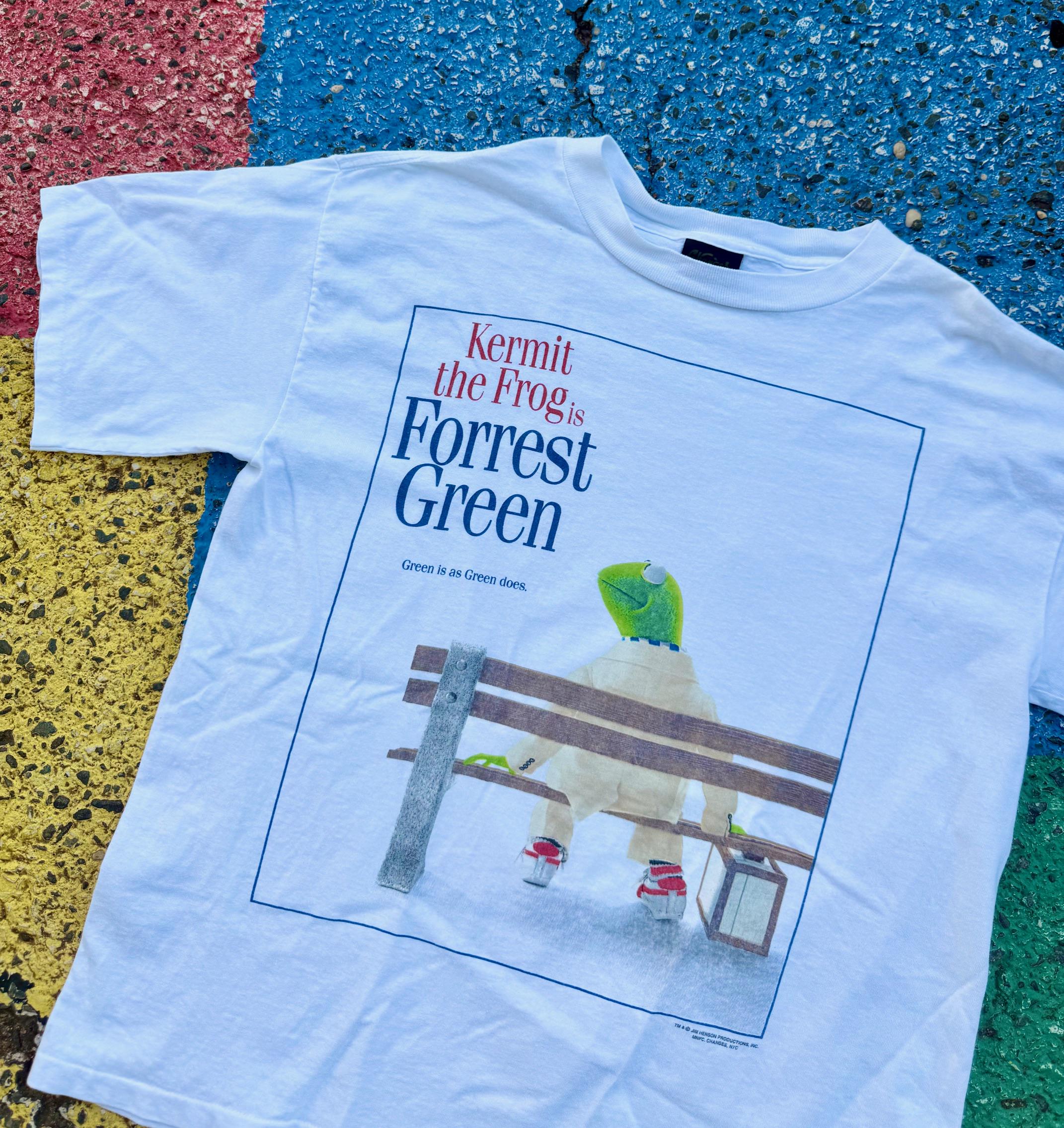 90s Kermit forrest green カーミット Tシャツ カーミット 90s Tシャツ XL 白 フォレストグリーン オフィシャル