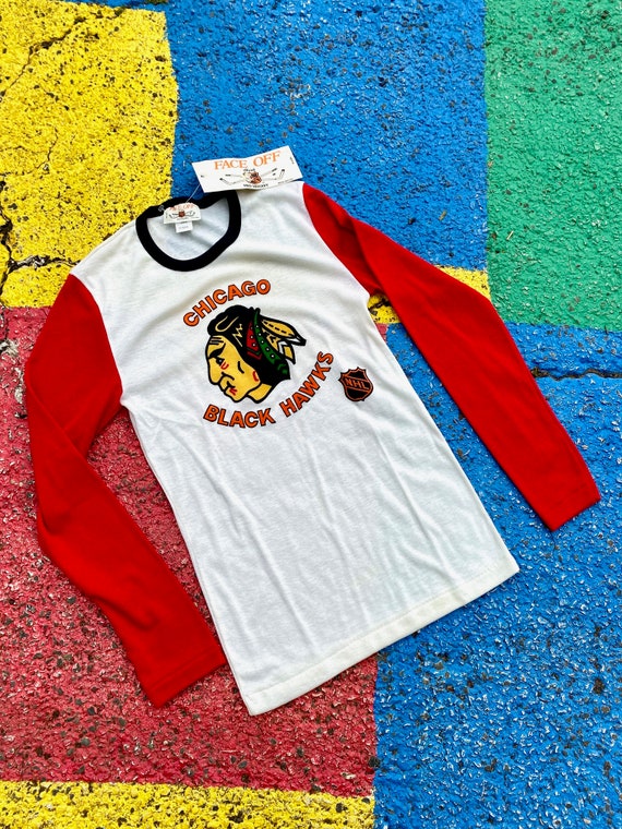 Vintage 80s Nwt Rare Chicago Blackhawks NHL Hocke… - image 2