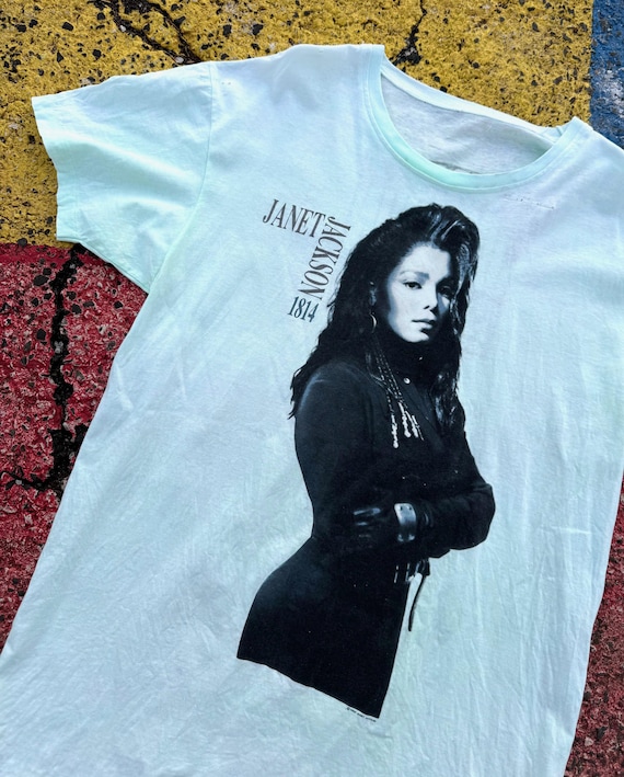 Vintage 1990 Janet Jackson Rhythm Nation Concert Tour Graphic