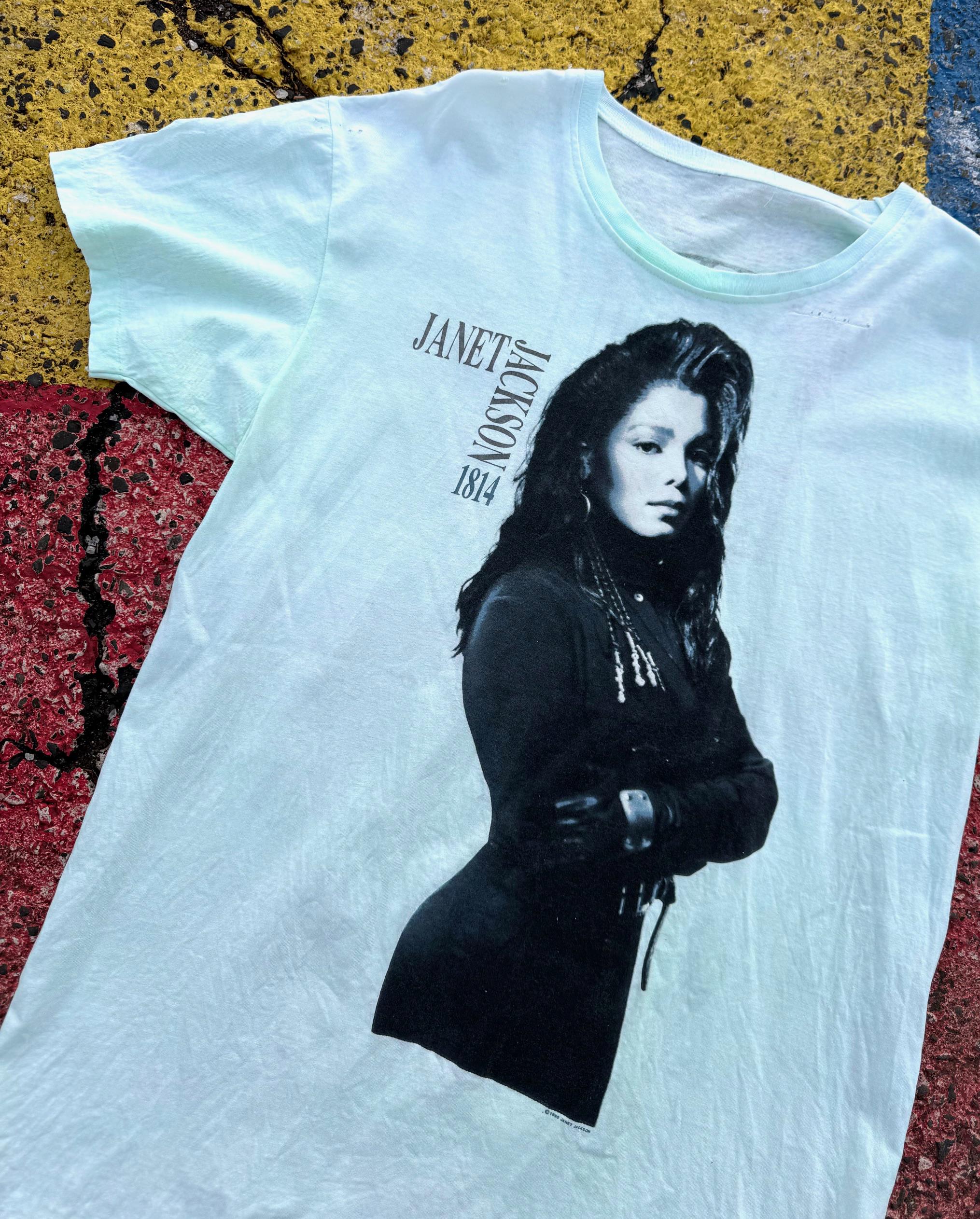 Vintage 1990 Janet Jackson Rhythm Nation Concert Tour Graphic