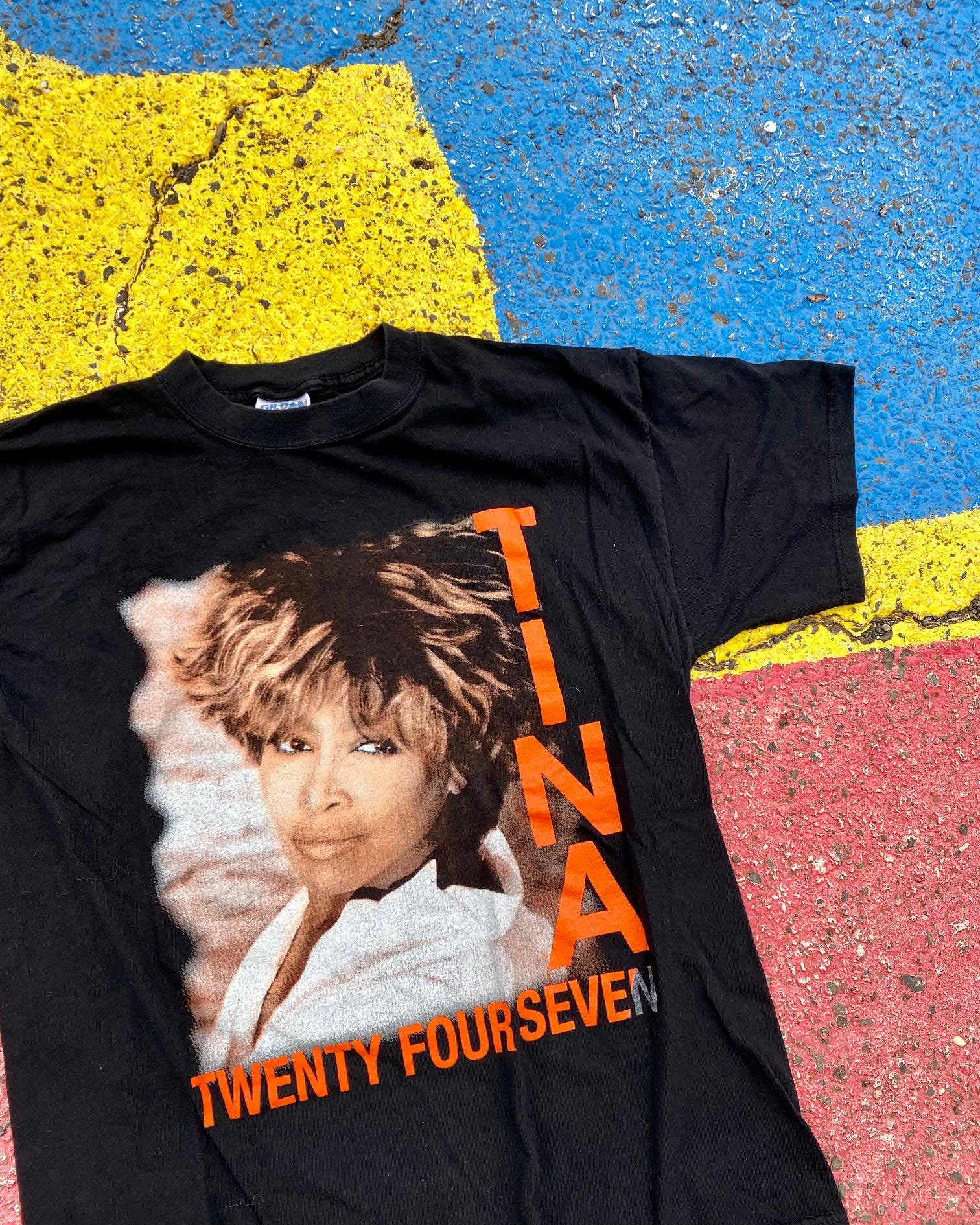 Tina Turner Twenty Four Seven Tourシャツ　XL Vintage 2000 Tina Turner Twenty Four Seven 24/7 Concert Tour