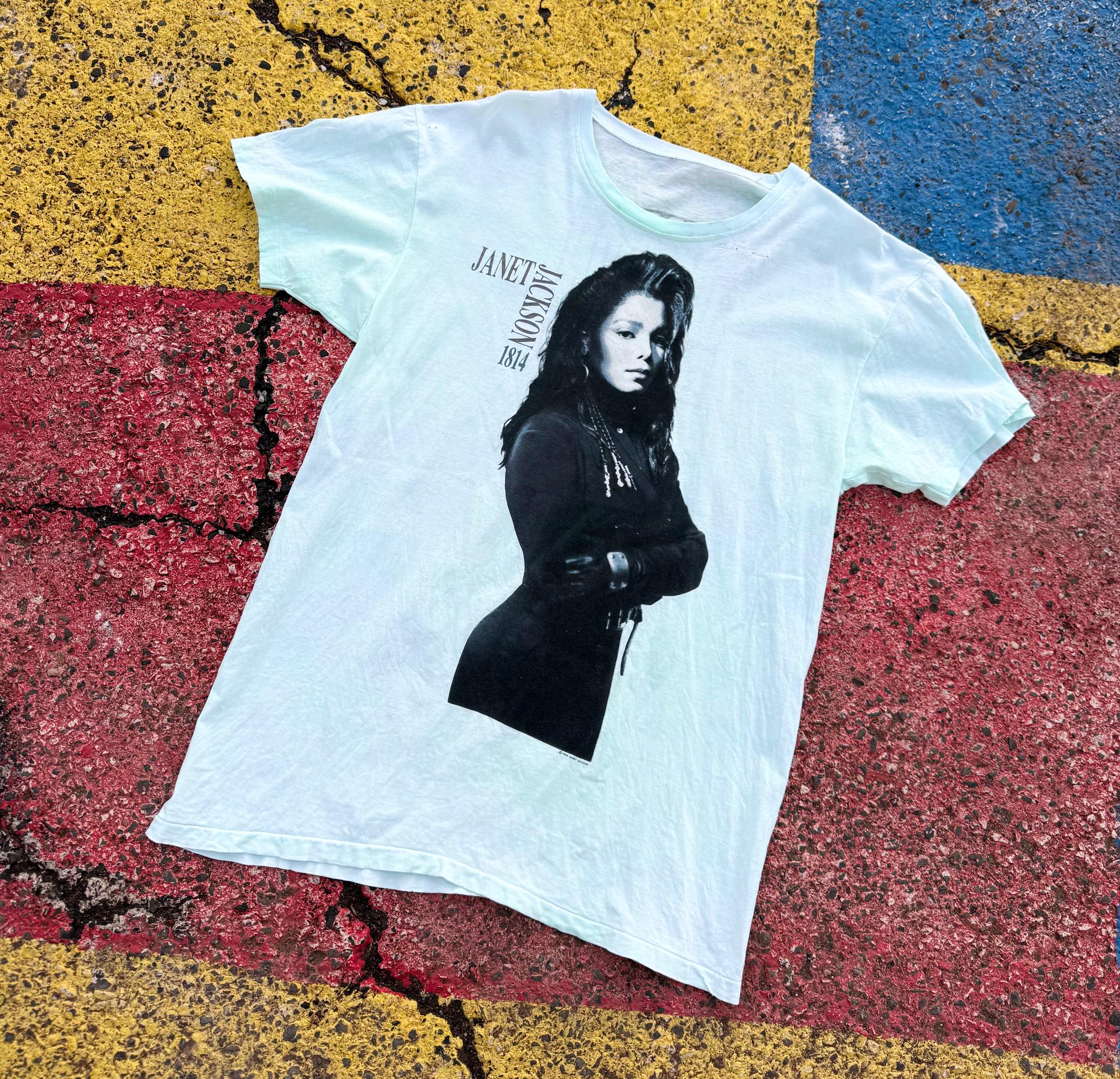 Vintage 1990 Janet Jackson Rhythm Nation Concert Tour Graphic