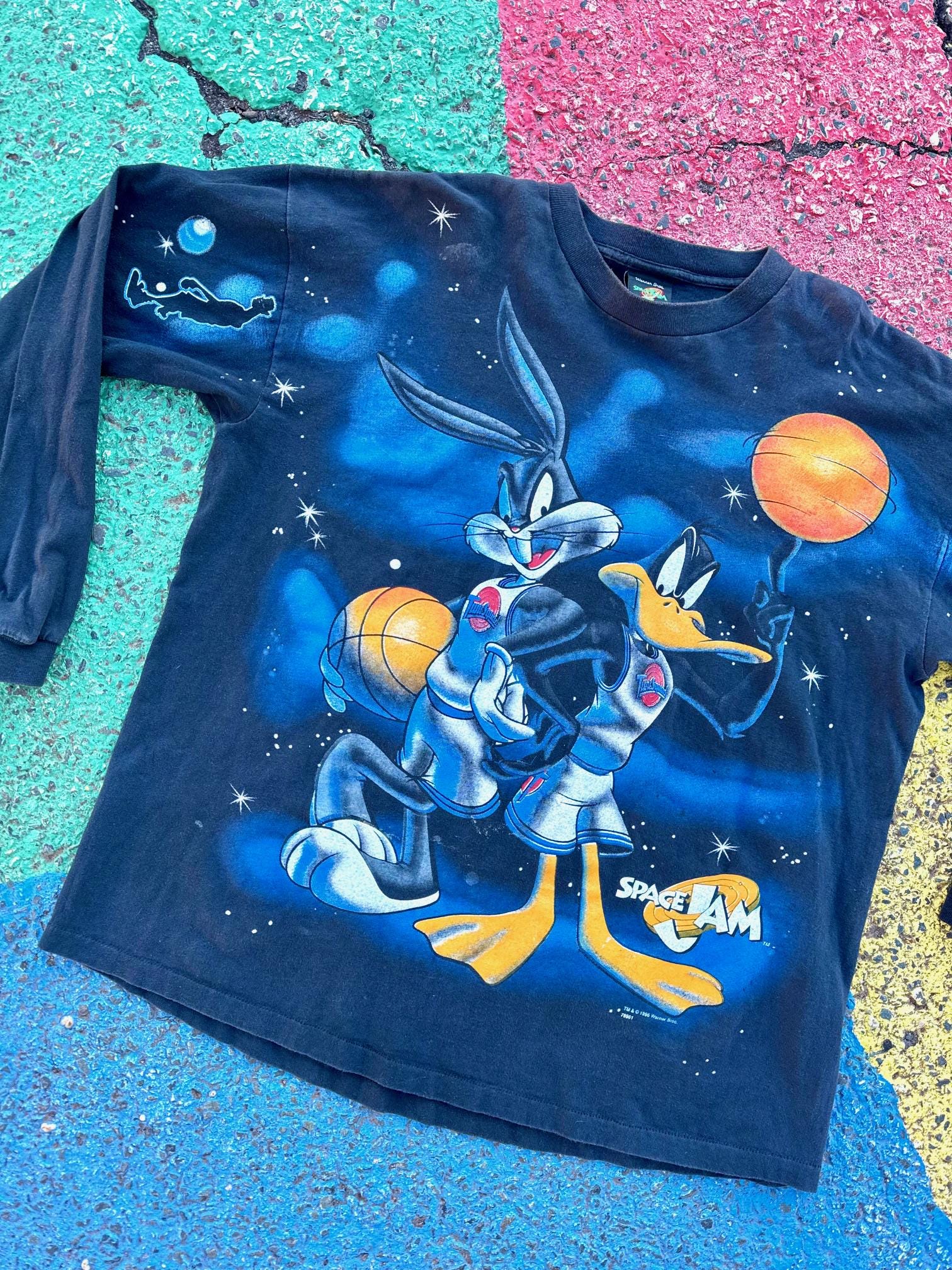 Vintage 1996 Space Jam Bugs Bunny Daffy Duck This Means War Movie