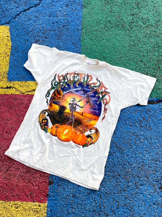 Vintage 1994 NWOT Grateful Dead Fall Tour Graphic Shirt Pumpkins