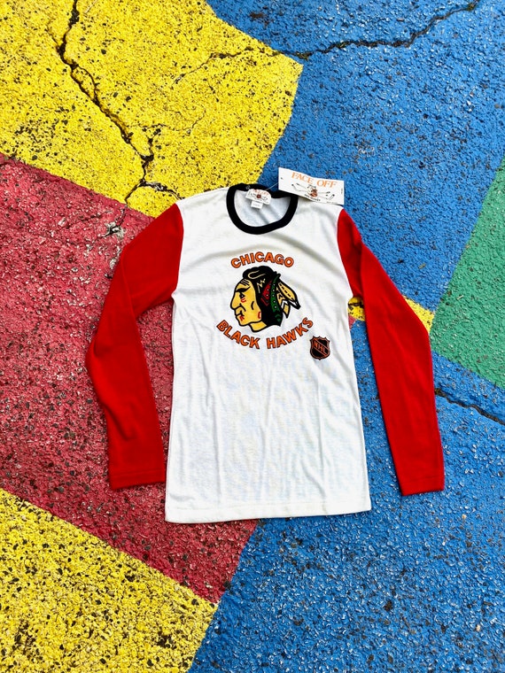 Vintage 80s Nwt Rare Chicago Blackhawks NHL Hocke… - image 4