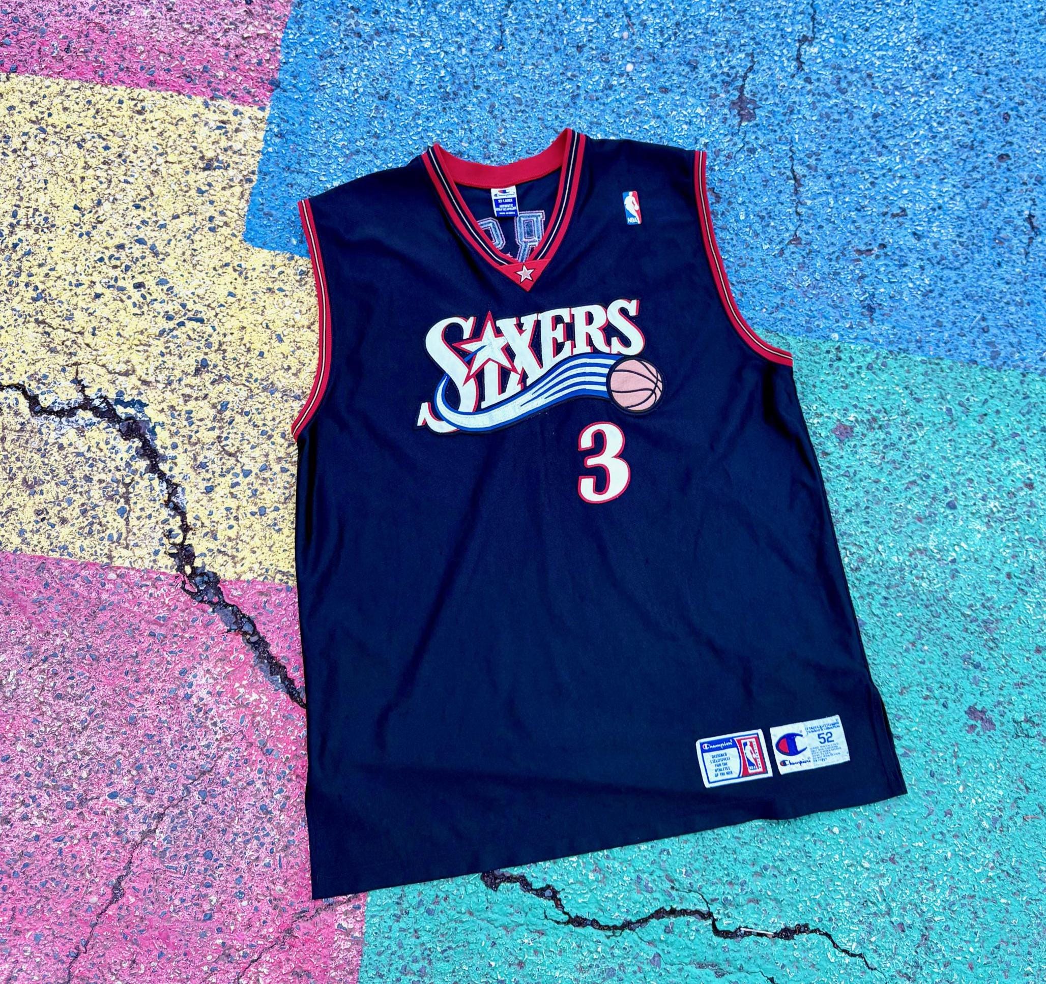 Vintage 90s Allen Iverson Philadelphia 76ers NBA Basketball