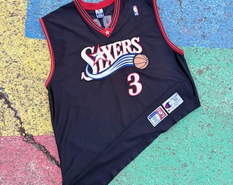 Vintage 90s Allen Iverson Philadelphia 76ers NBA Basketball