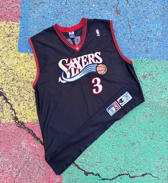 Vintage 90s Allen Iverson Philadelphia 76ers NBA Basketball