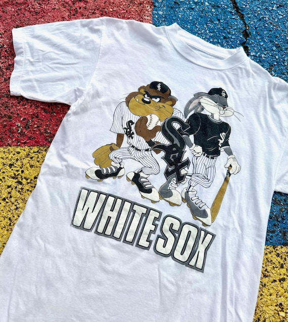Vintage 90s Chicago White Sox Looney Tunes Bugs Bunny Tasmanian