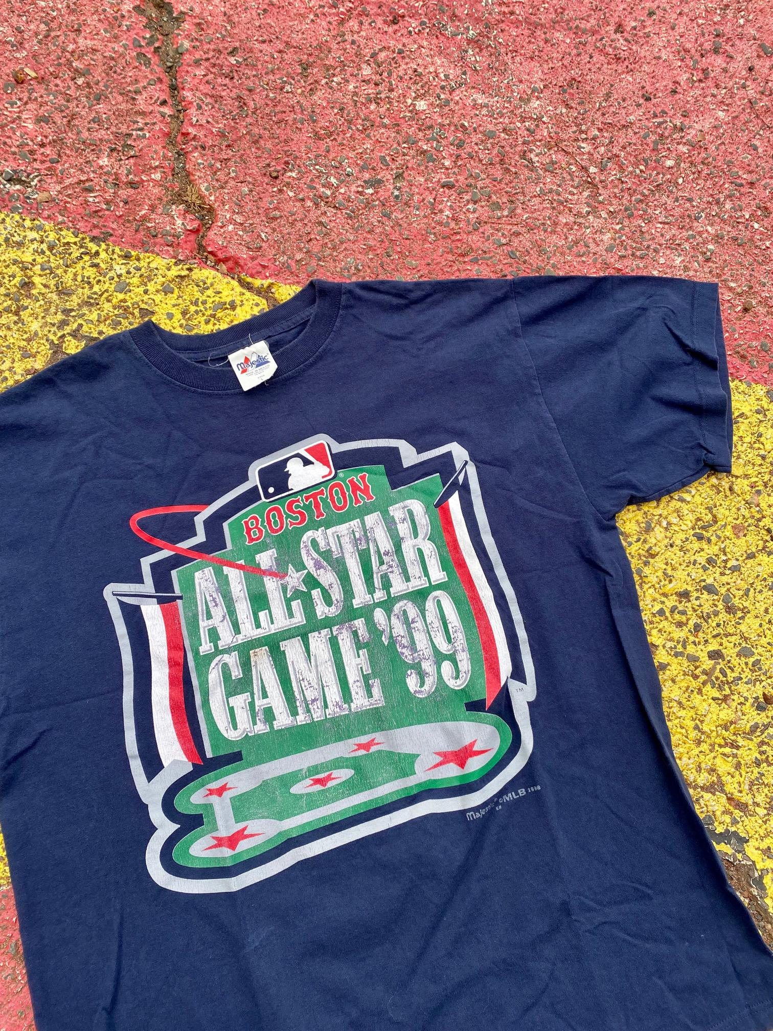 Vintage 1999 MLB Baseball All Star Game Boston Red Sox Majestic