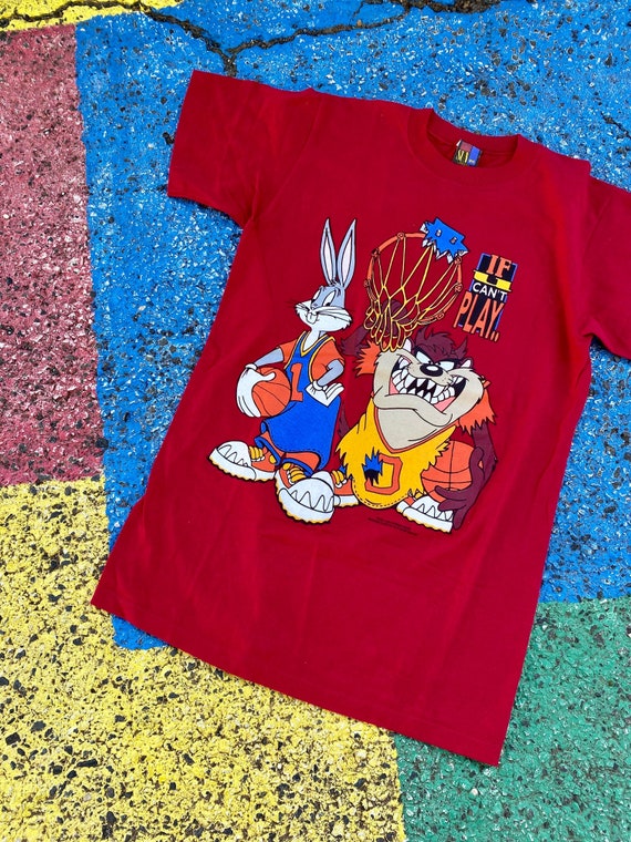 Vintage 1993 Looney Tunes Basketball You Can't Play, Ain't Giving