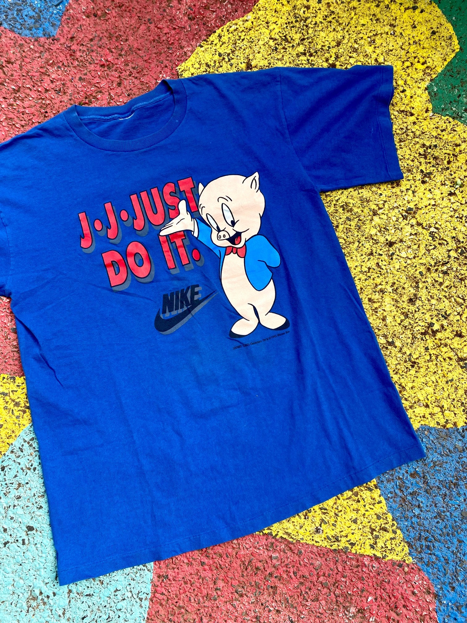 Vintage 1993 Nike Air Jordan Porky the Pig Just Do It Warner 