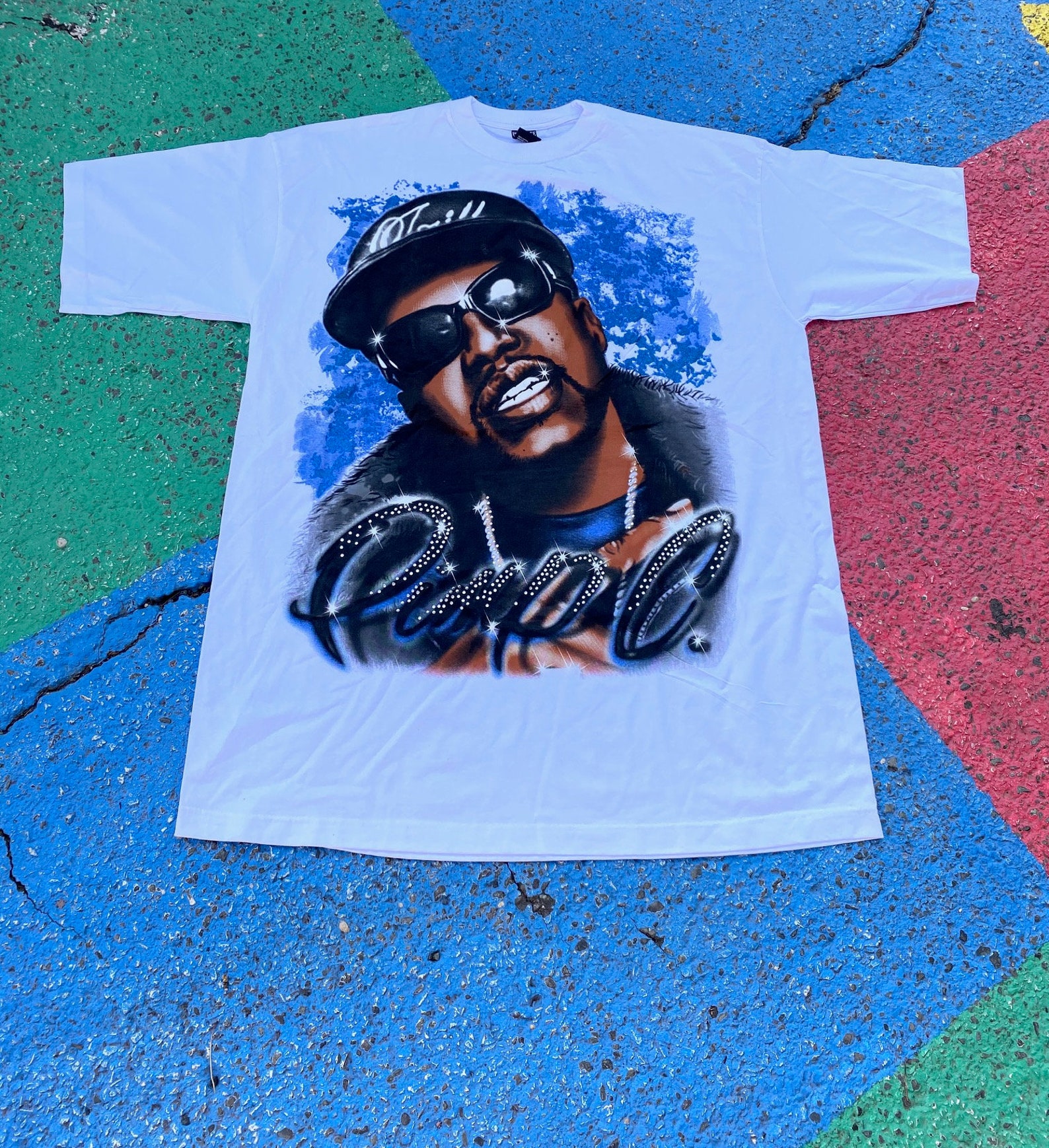 Vintage Early 2000s Pimp C Houston Texas UGK Rap Tee Hip Hop Blue ...