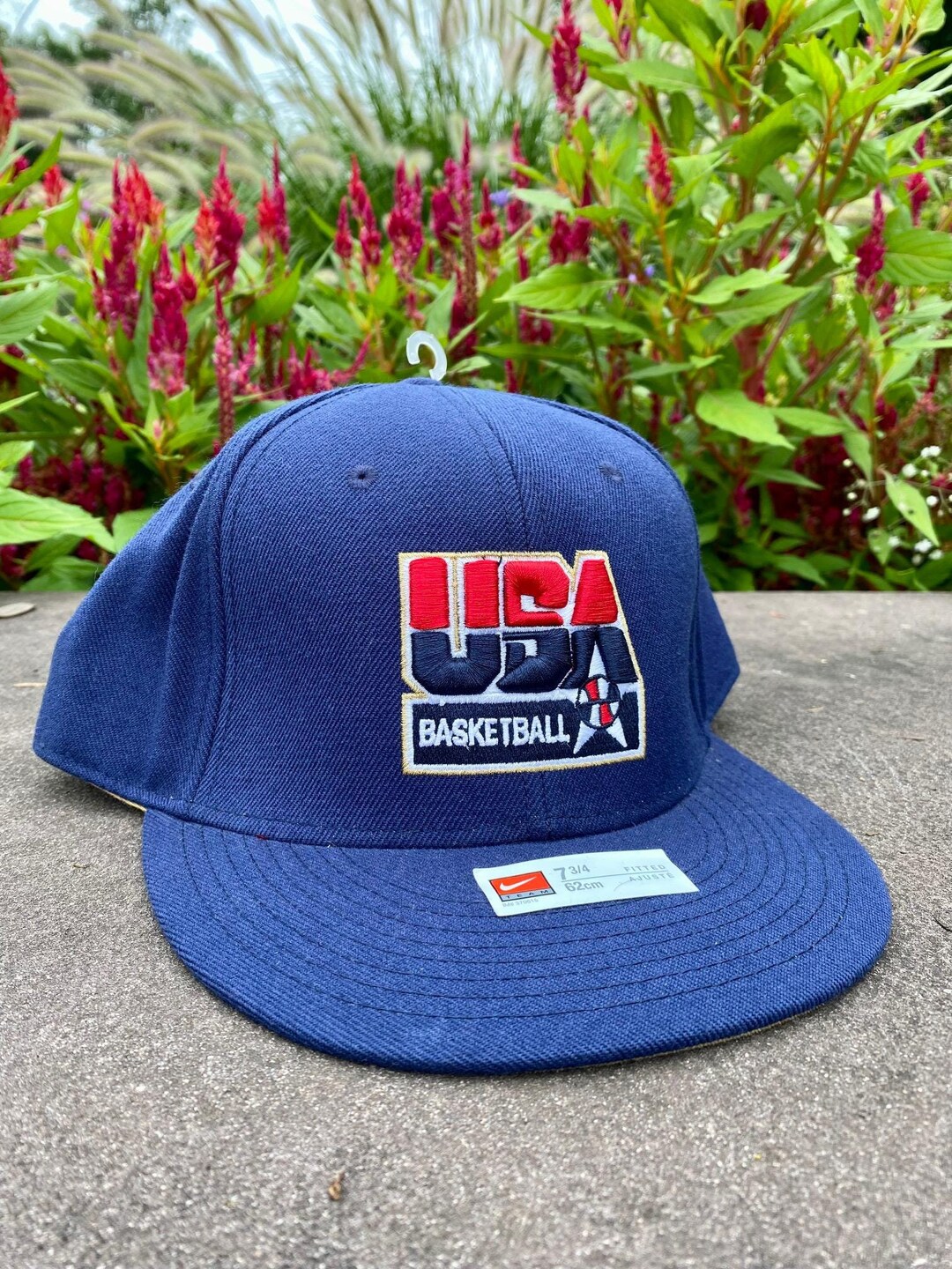 ビンテージ 90s USA バスケットボールキャップ ホワイト/ネイビー $_57.JPG?set_id=880000500F