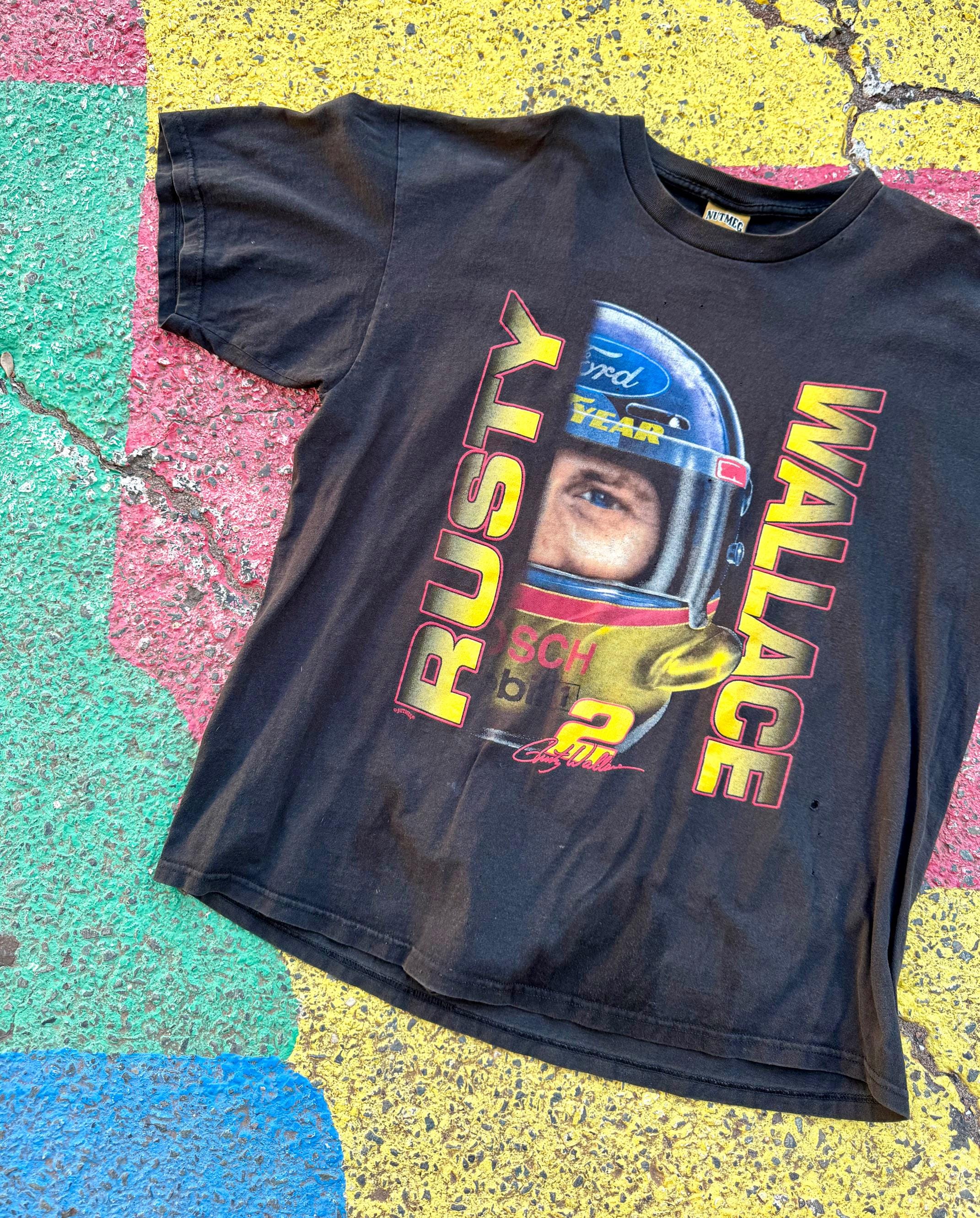 90年代ヴィンテージ ラスティ・ウォレス NASCAR レーシングヘルメット 