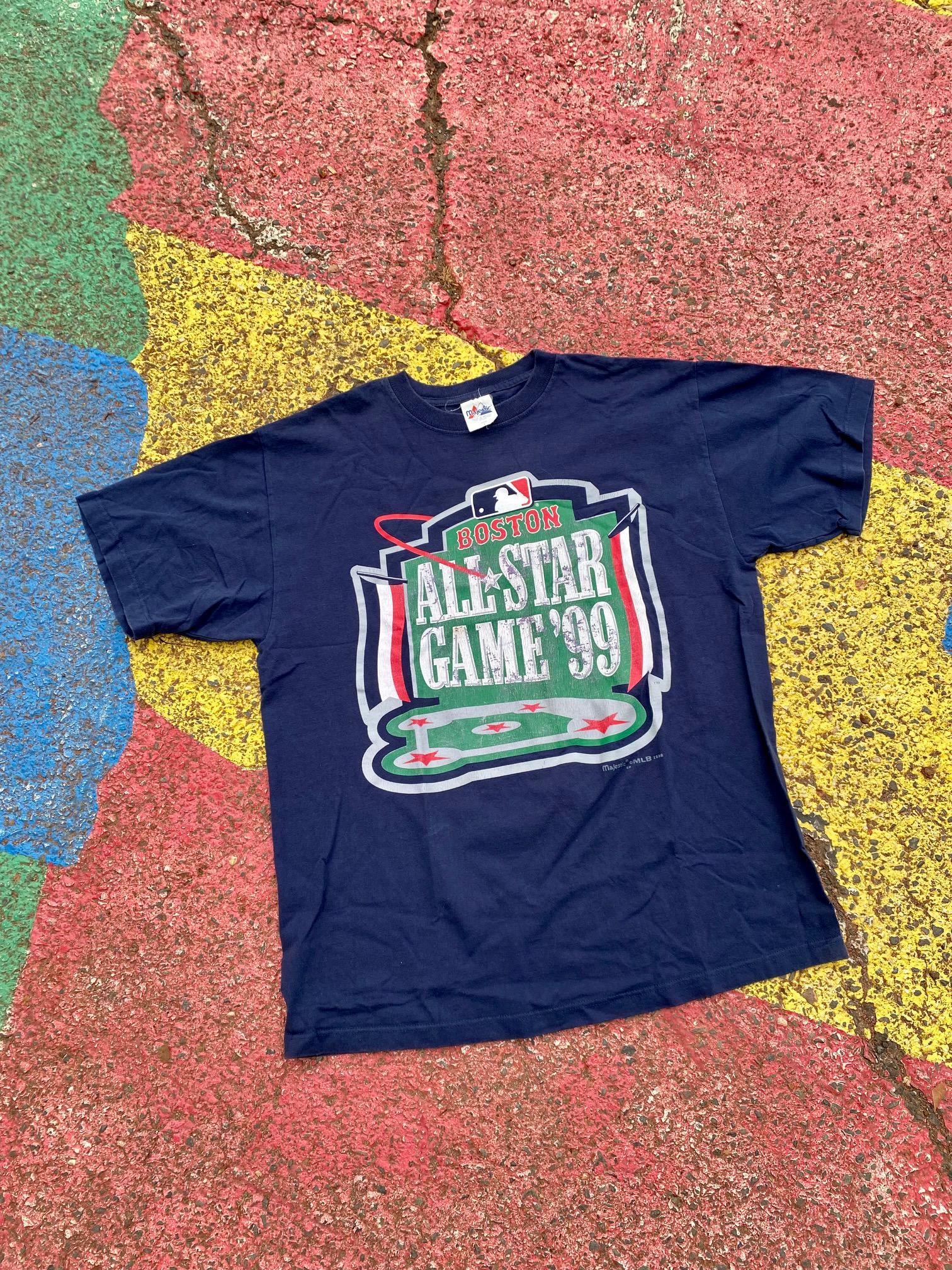 Vintage 1999 MLB Baseball All Star Game Boston Red Sox Majestic