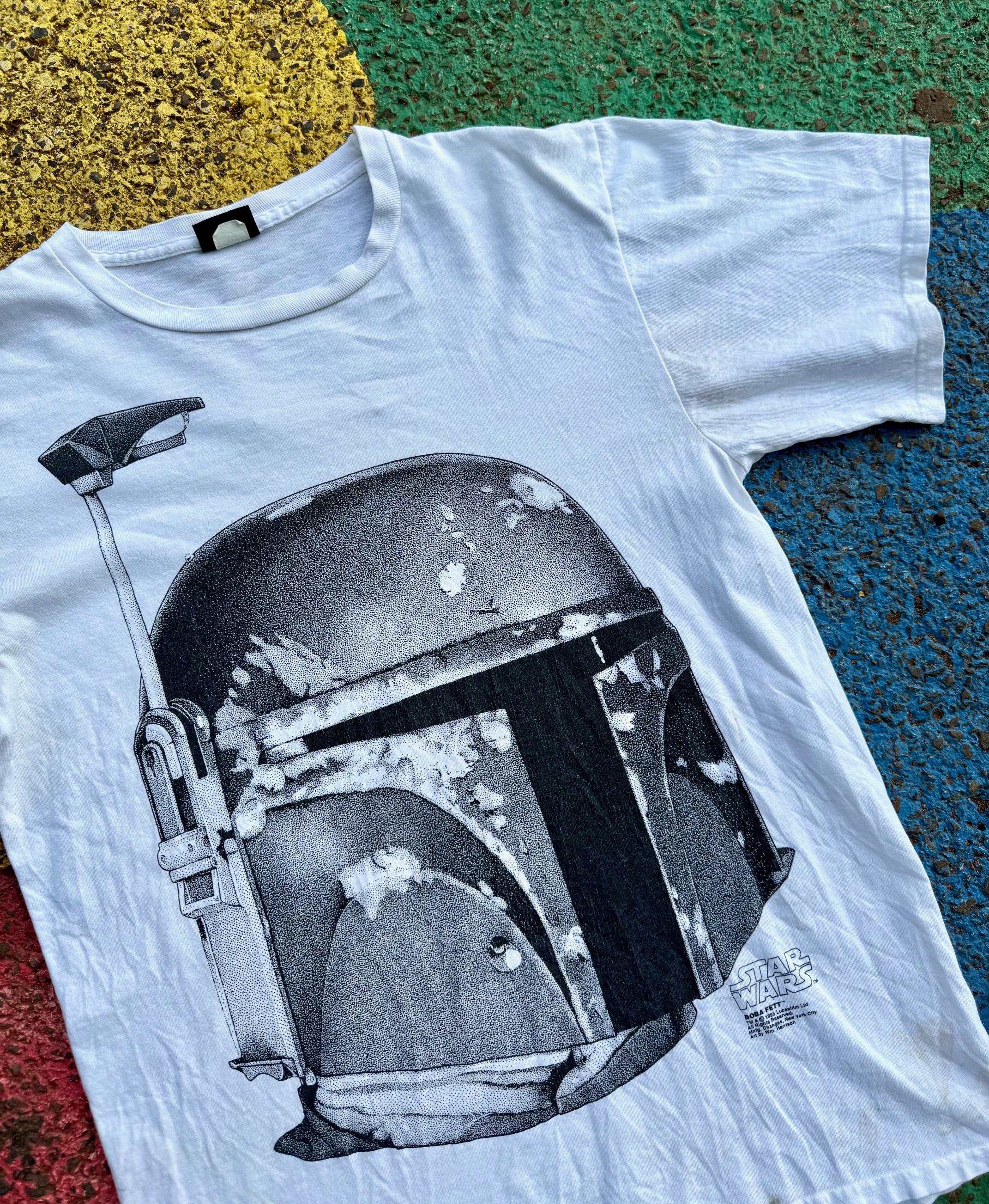 Vintage 1995 Boba Fett Star Wars Changes Big Face Helmet Movie 