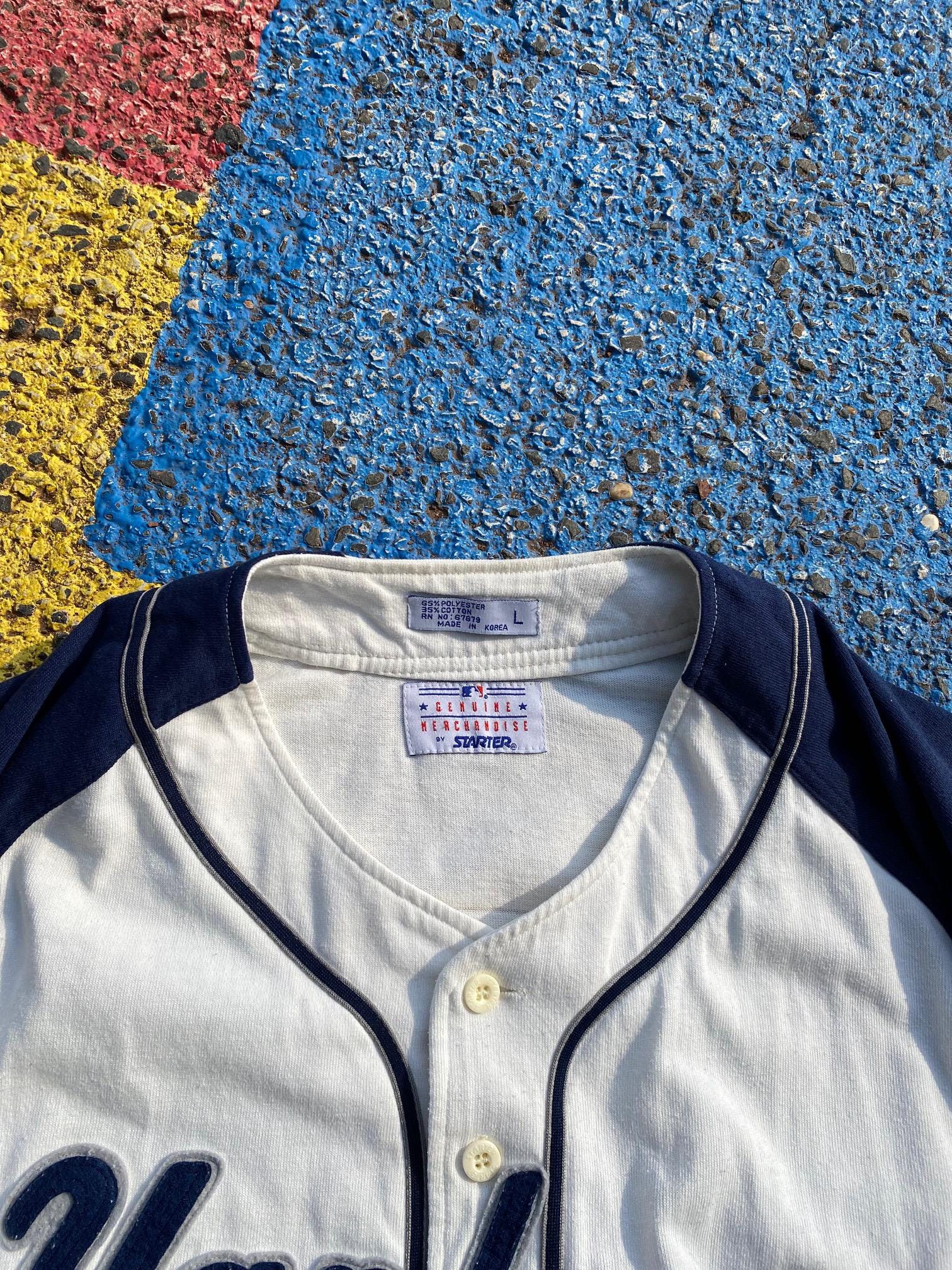 90s GENUIE MARCHANDISE YANKEES レザースタジャン