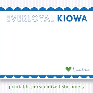 Papelería Imprimible Personalizada Camp Mystic Everloyal Kiowa