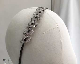 Diamante Crystal Strass Teardrop Haarband - Klassieke Bruiloft - Bruids Haarband - Bruids Tiara