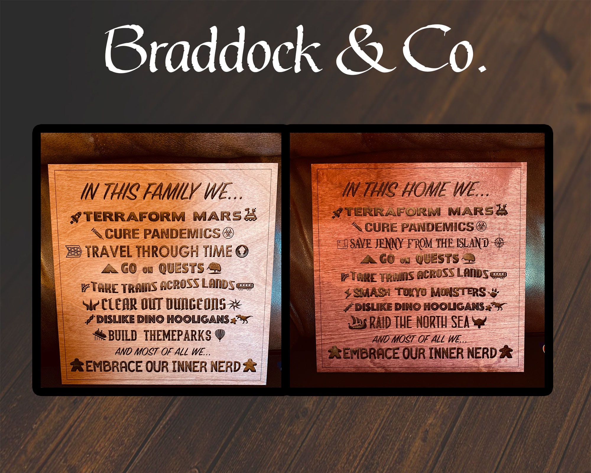 Custom Board Game Sign Board Game Decor Game Night Sign Etsy