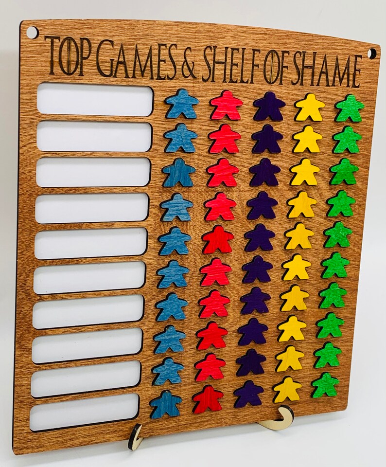 10x5 Game Tracker Board Game Tracker Game Challenge Board Etsy