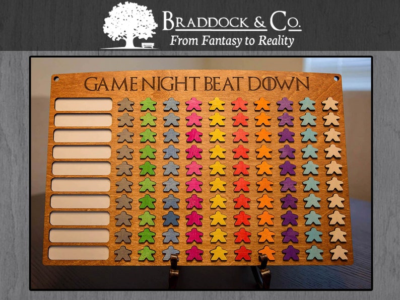 10x10 Game Tracker Board Game Tracker Game Challenge Board Etsy