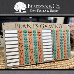 20x5 Game Tracker: Family Game Night Challenge
