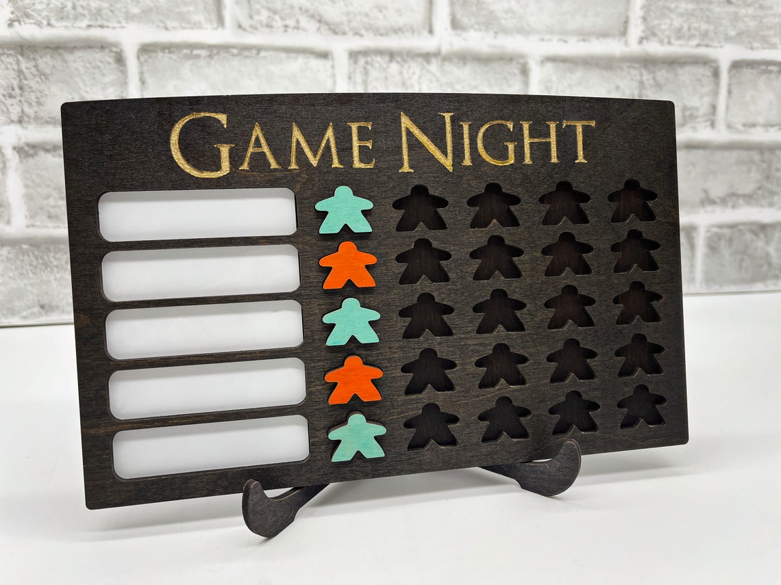 5x5 Game Tracker Ready to Ship Board Game Tracker Game Etsy