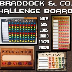 5x5 Game Tracker / Board Game Tracker / Game Challenge Board / Board ...