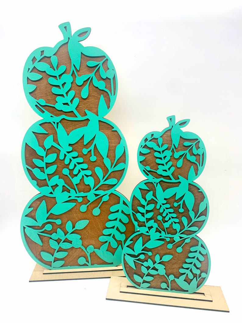 Standing Pumpkin Display Fall Pumpkin Decor Fall Mantel Decor Autumn