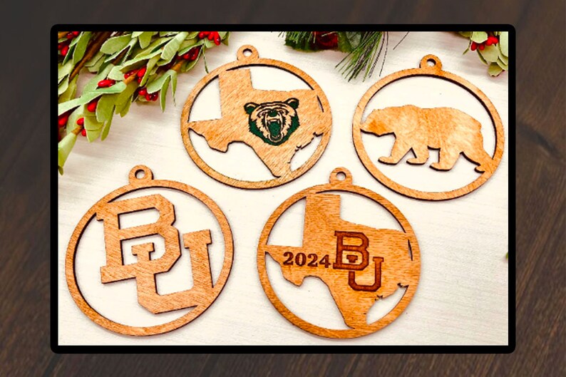 Baylor Ornaments / Collegiate Ornaments / Baylor Gifts / College Gifts / Graduate Gifts / For the Grad / Baylor Alumni Gifts / Alumni Gifts 