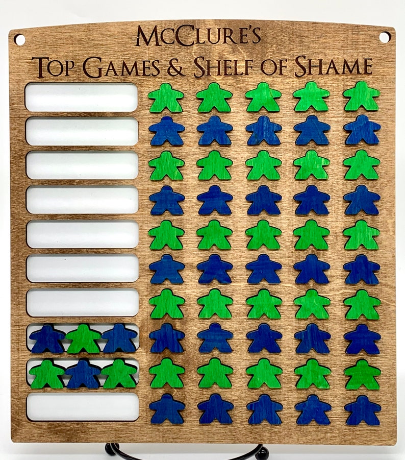 10x5 Game Tracker Board Game Tracker Game Challenge Board Etsy