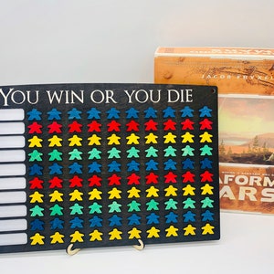 10x10 Game Tracker / Board Game Tracker / Game Challenge Board / Board ...