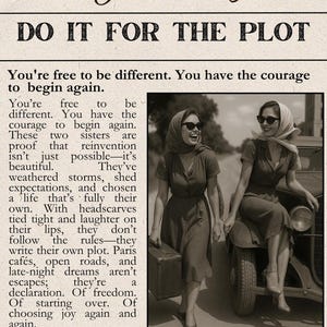トレンディな新聞プリント、Do it for The Plot、Hot Girlsのポスター、ニューヨークニュース、寮の部屋の装飾、トレンディな壁アート、レトロな壁アート、ヴィンテージアート