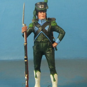 Napoleonic miniature, Holland Corps of Israelites, Painted Napoleonic figure 1/30 Scale 60 mm, Tin toy soldier, Napoleonic Wars VID SOLDIERS