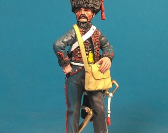 French Mounted artillery, Metal toy soldier 1/30 Scale 60 mm, Napoleonic painted figure, Napoleonic Wars, Scale model figure VID SOLDIERS