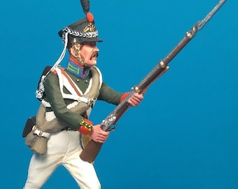 Napoleonic tin soldier 1/30 Scale 60 mm, Russian infantry, Painting napoleonic miniature, Napoleonic Wars, Collectible figure VID SOLDIERS