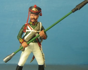 Napoleonic tin soldier 1/30 Scale, Russian Guard artillery, Painted napoleonic miniature, Napoleonic Wars, Collectible figure VID SOLDIERS