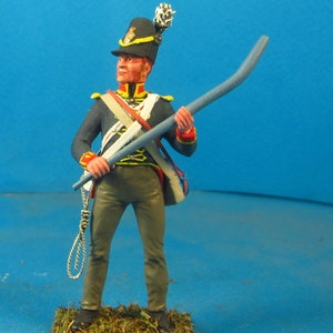 British Foot artillery, Napoleonic soldier 1/30 Scale 60 mm, Napoleonic painted figure, Metal figurine, Historical miniature VID SOLDIERS