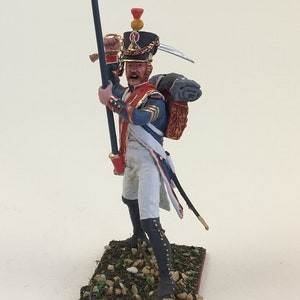 French Line Infantry, Napoleonic tin soldier 1/30 Scale, Metal toy soldier, Napoleonic figurine, Painted historical miniature VID SOLDIERS
