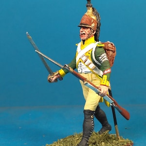 Franse dragonders, Napoleontische speelgoedsoldaat 1/30, metalen soldaat, geschilderde historische miniatuur, Napoleontische militaire figuur VID SOLDIERS